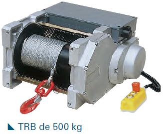 Treuil électrique à câble - Capacité 160 à 500 kg - Bauquip